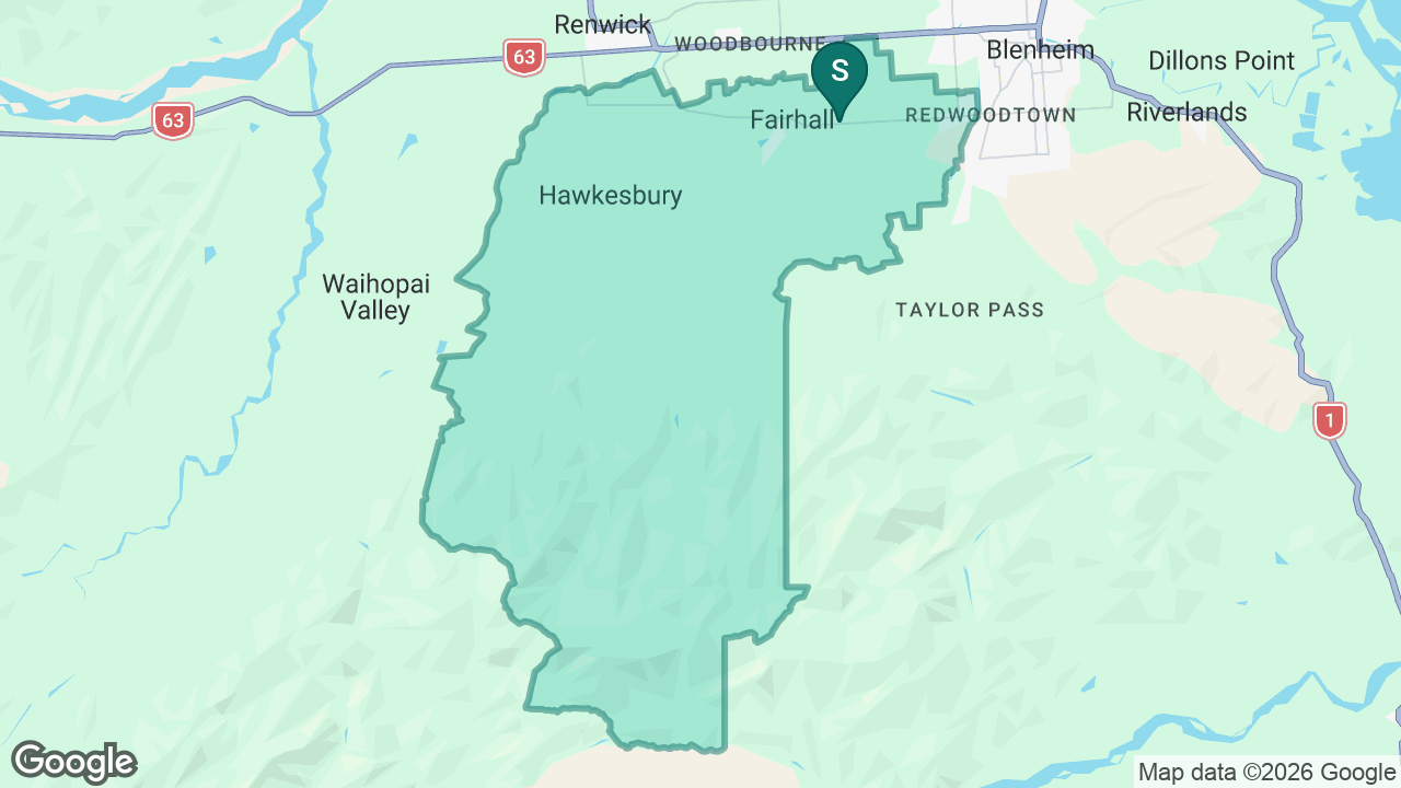 Fairhall School static school zone map