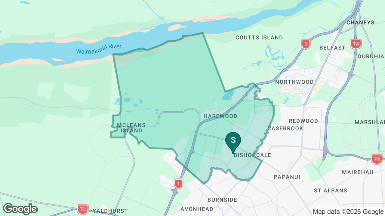 Breens Intermediate static school zone map