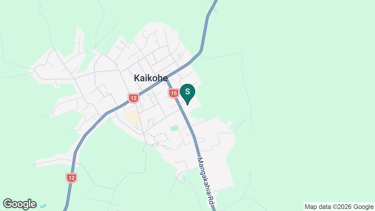 Kaikohe East School static school zone map