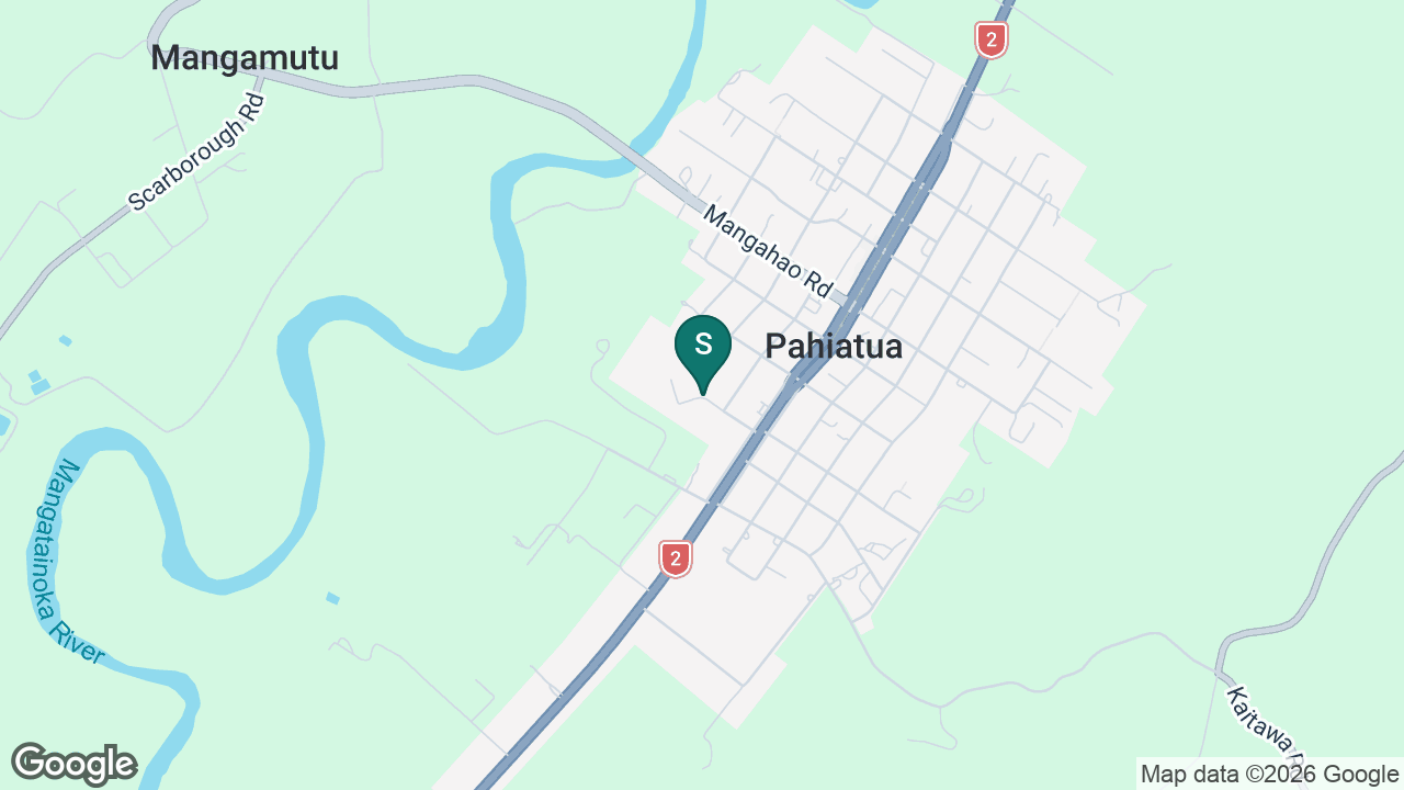 Tararua College static school zone map