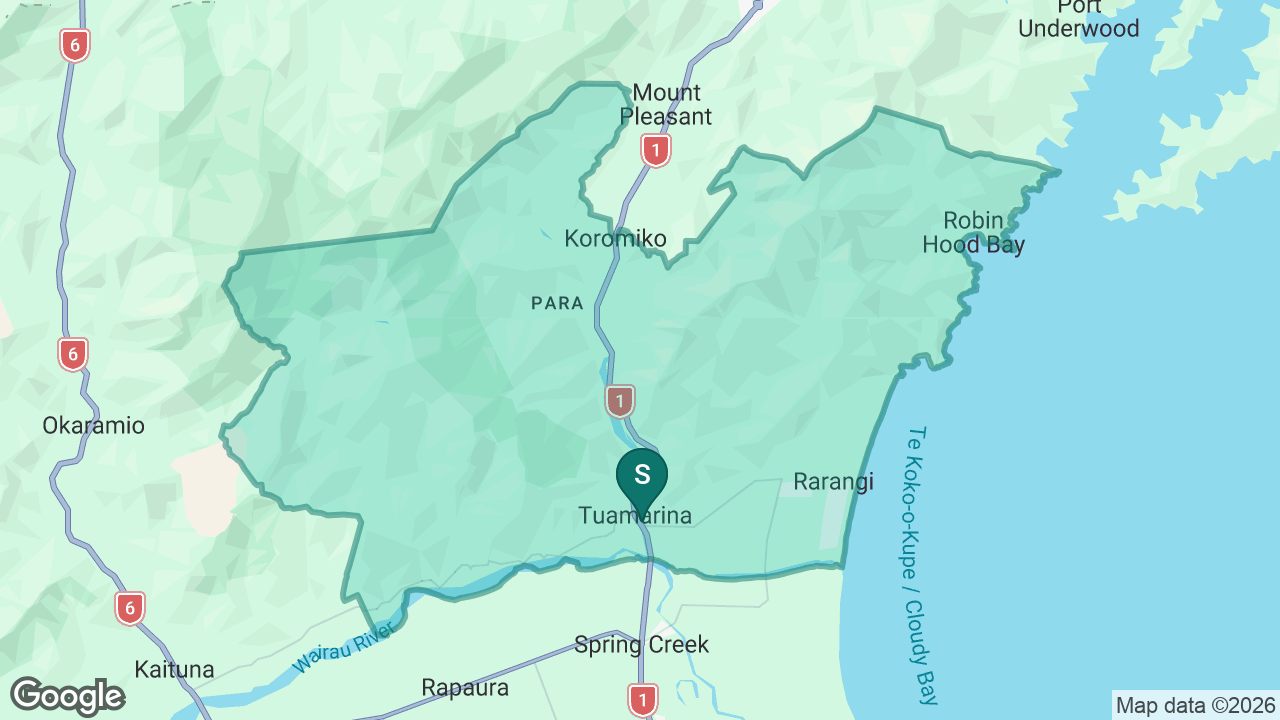 Tua Marina School static school zone map