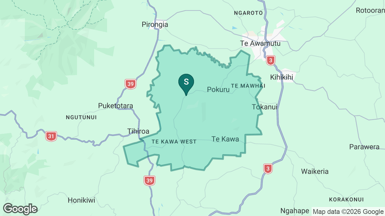 Pokuru School static school zone map