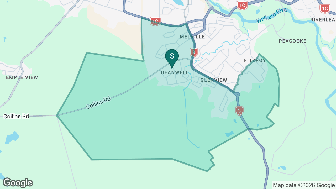 Deanwell School static school zone map
