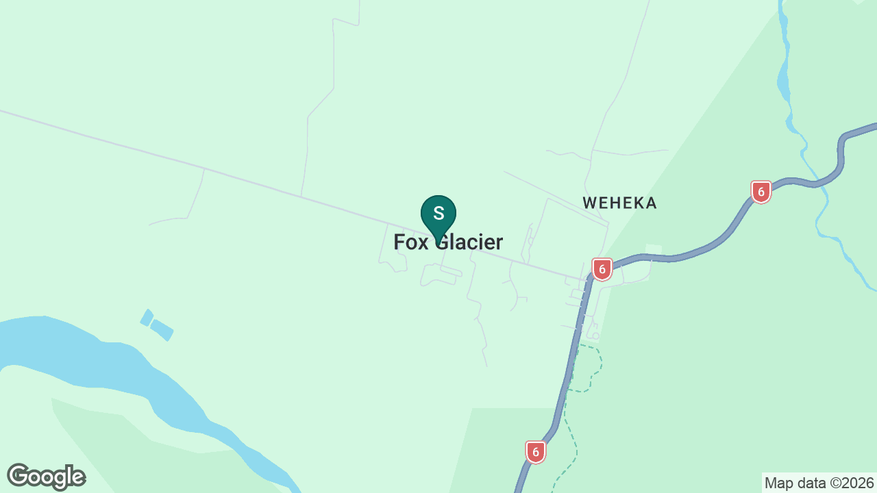 Fox Glacier School static school zone map