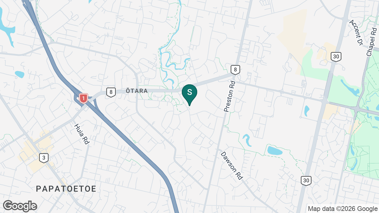 Ferguson Intermediate (Otara) static school zone map