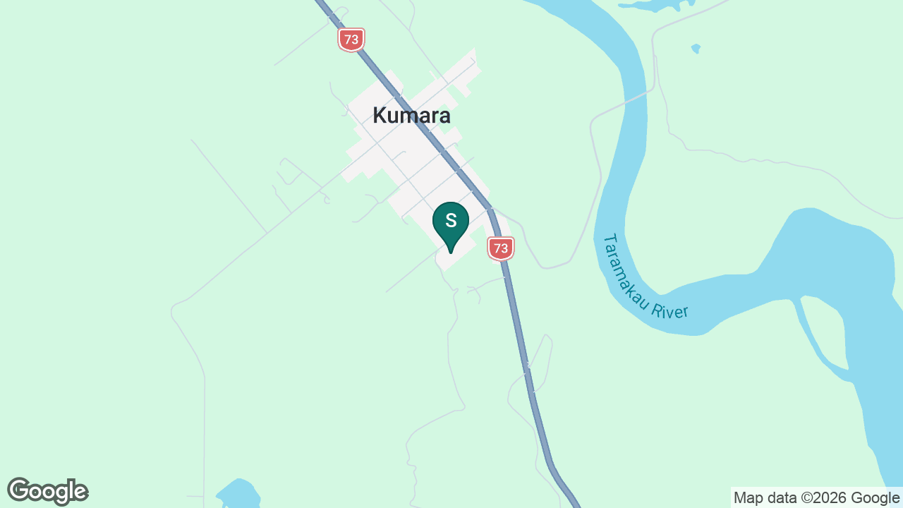 Kumara School static school zone map