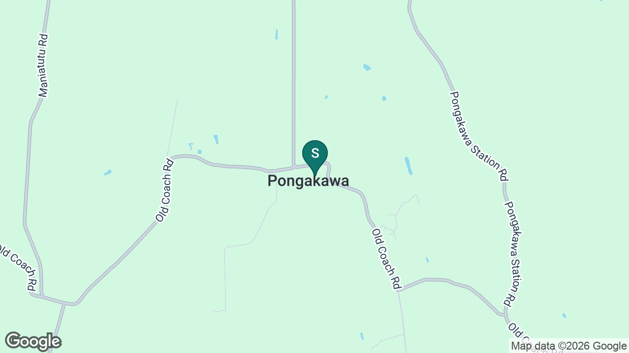Pongakawa School static school zone map