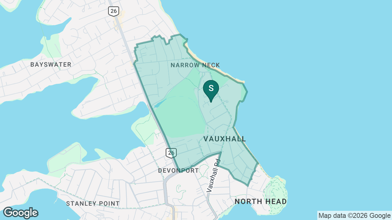 Vauxhall School static school zone map
