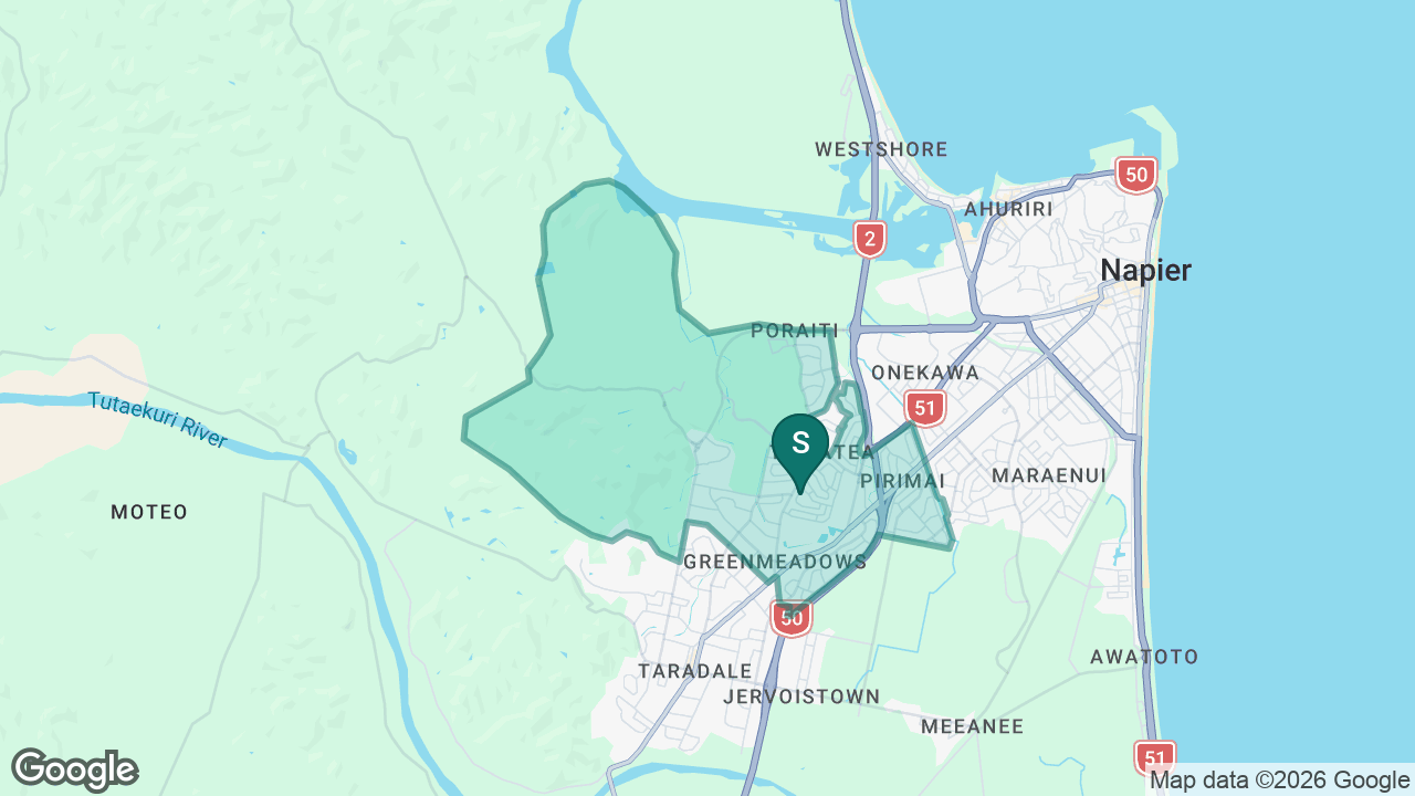 Porritt School static school zone map