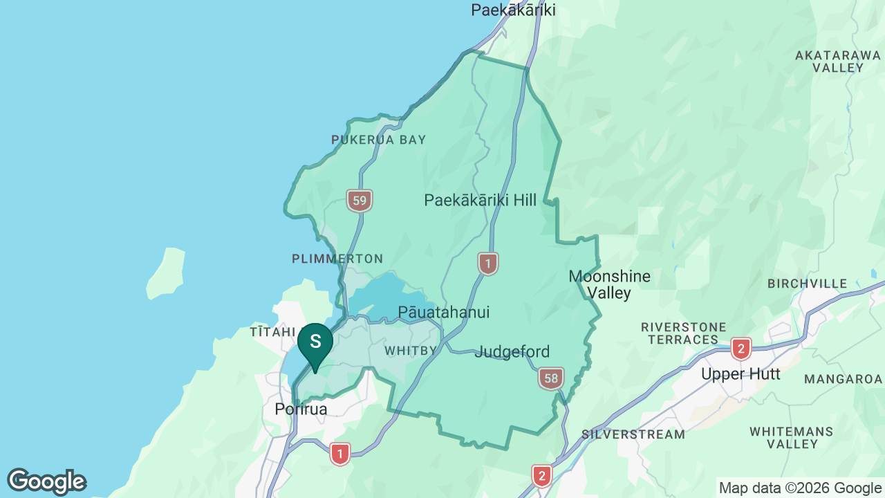 Aotea College static school zone map
