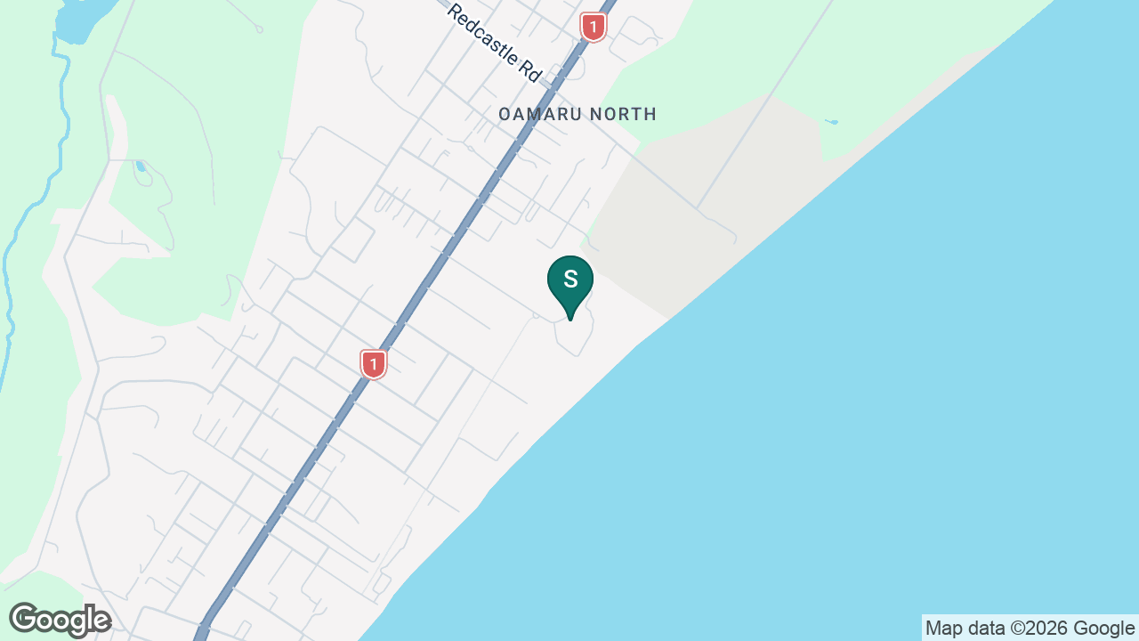 Waitaki Boys' High School static school zone map