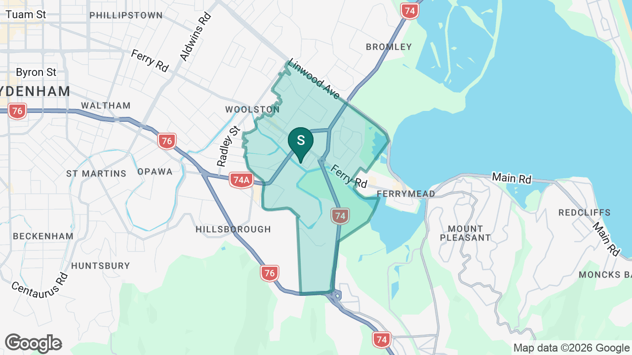 Ngutuawa School static school zone map