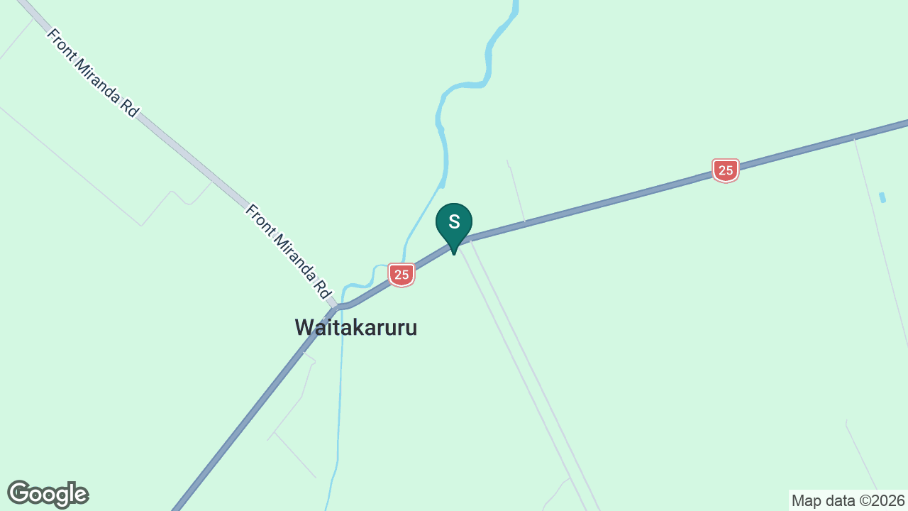 Waitakaruru School static school zone map