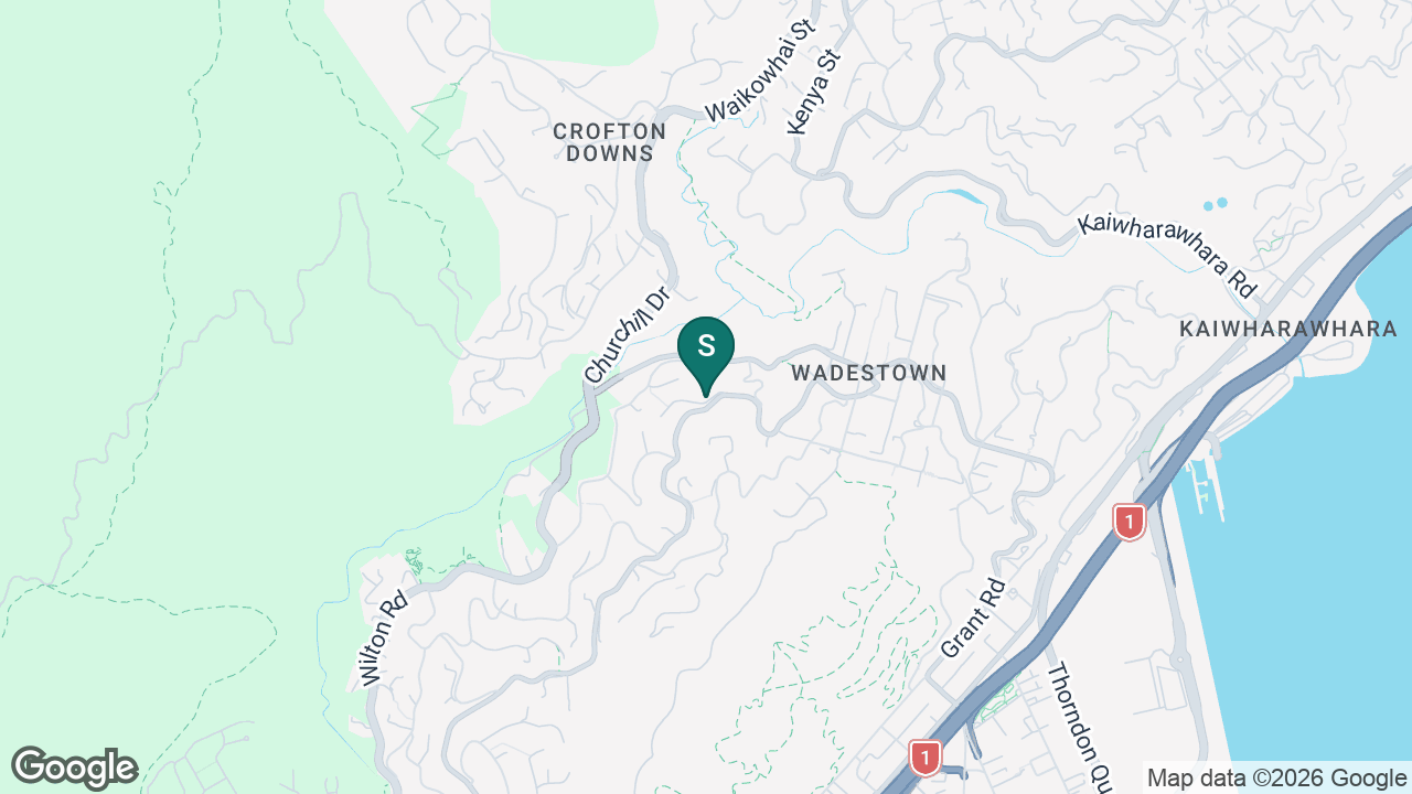 Wadestown School static school zone map