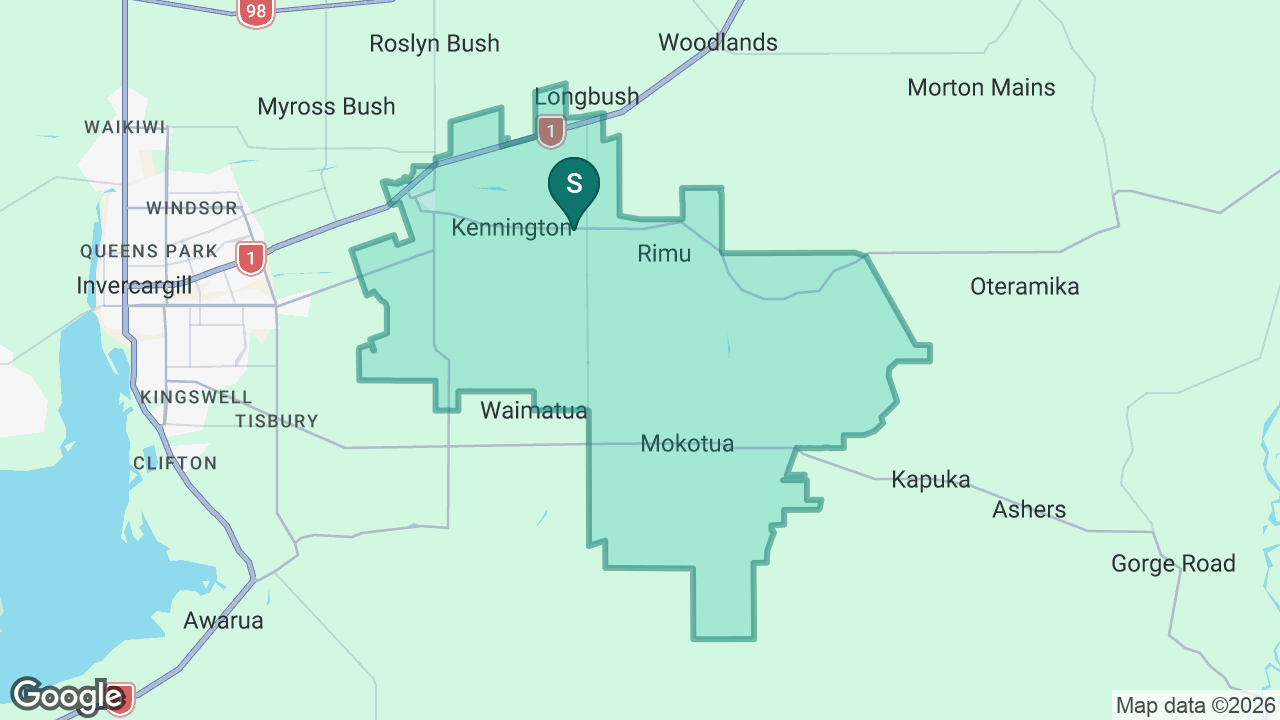 Rimu School static school zone map