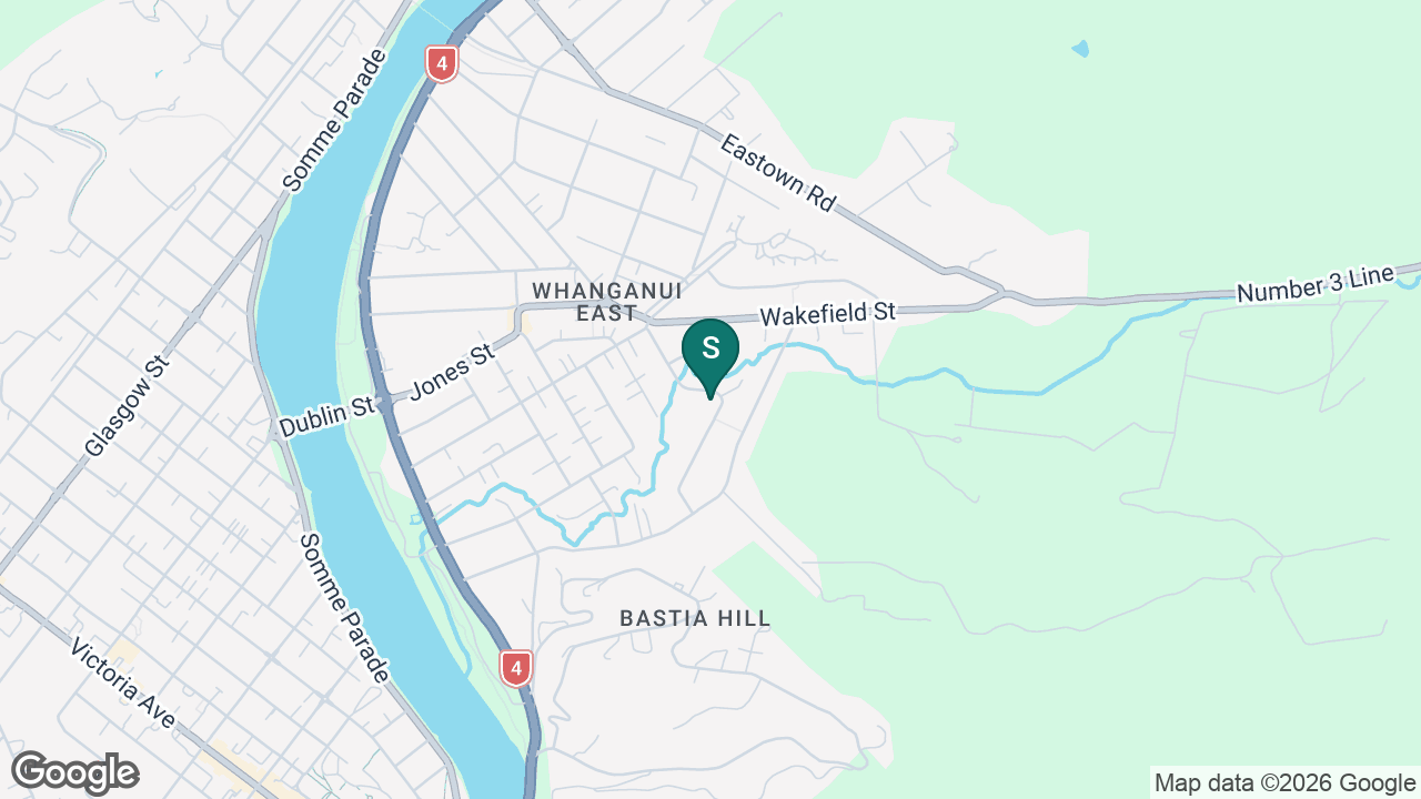 St Anne's School (Wanganui) static school zone map
