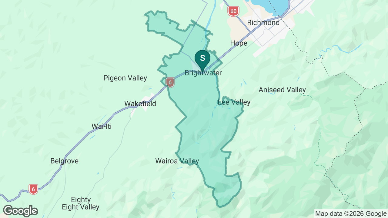 Brightwater School static school zone map