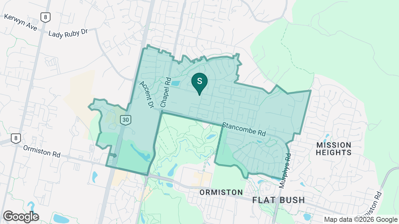 Baverstock Oaks School static school zone map