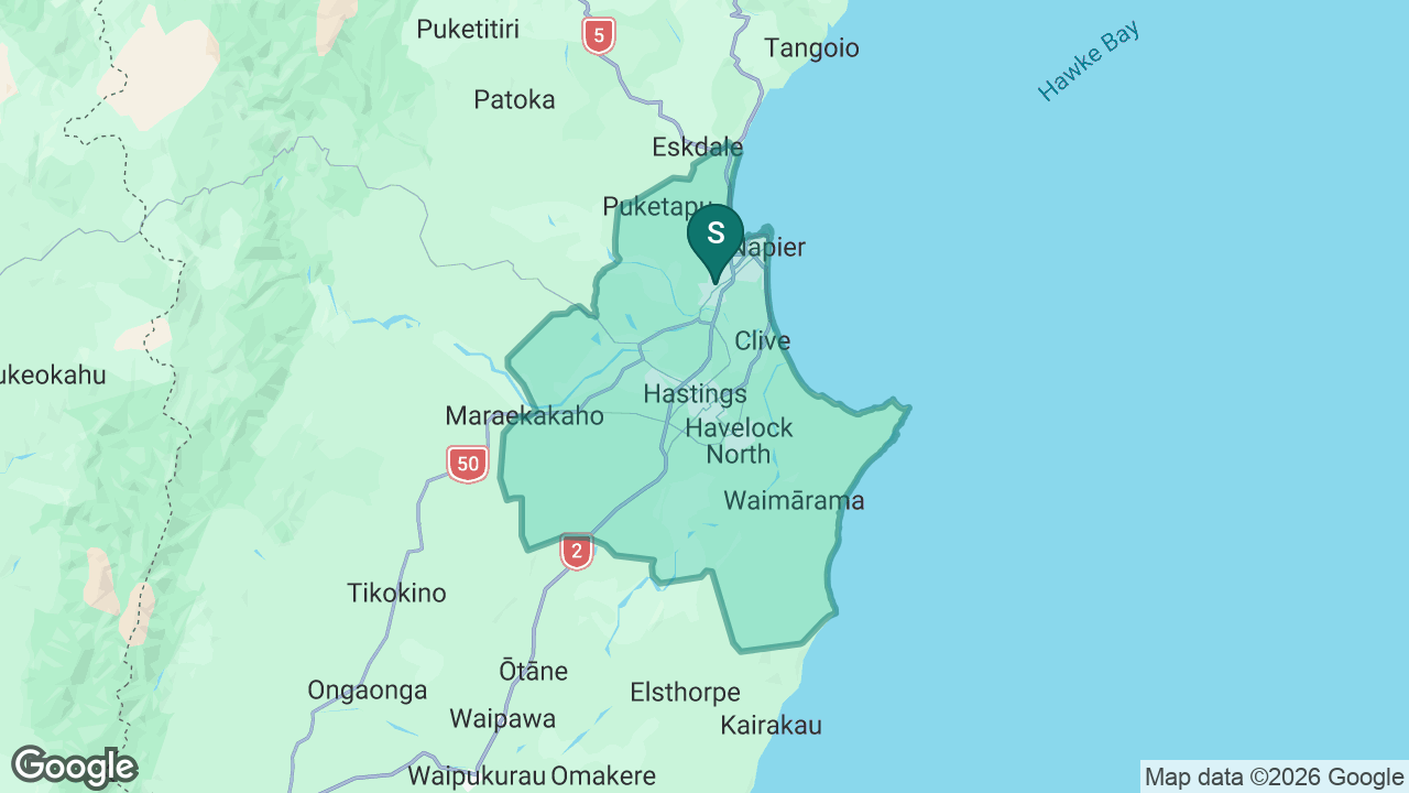 St Joseph's Maori Girls' College static school zone map