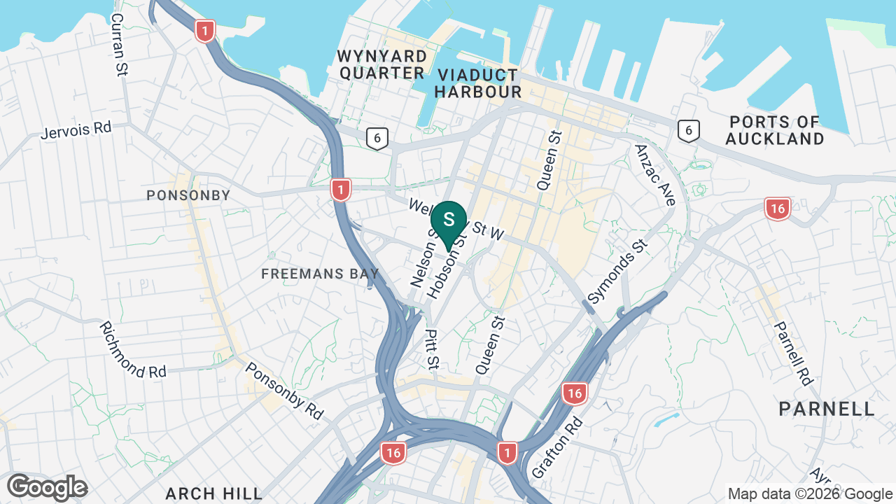 Auckland Senior College static school zone map