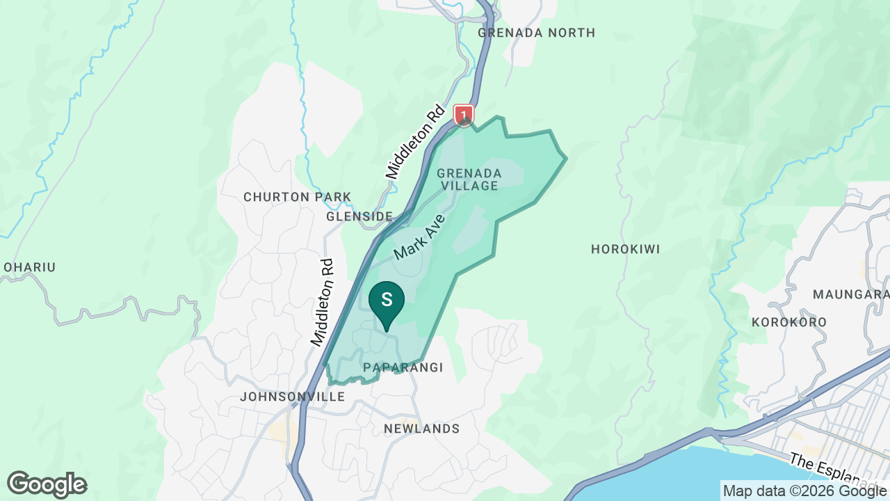 Paparangi School static school zone map