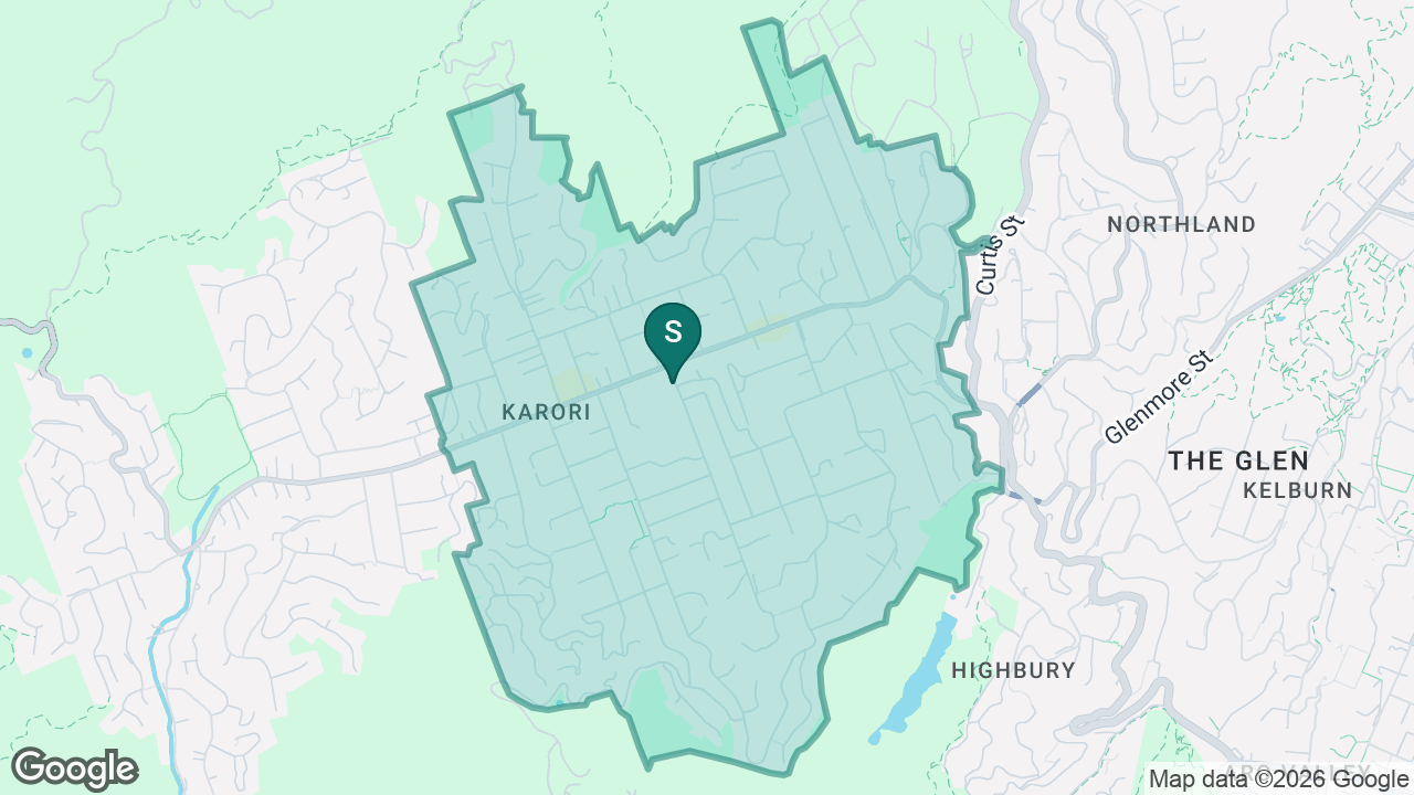 Karori Normal School static school zone map