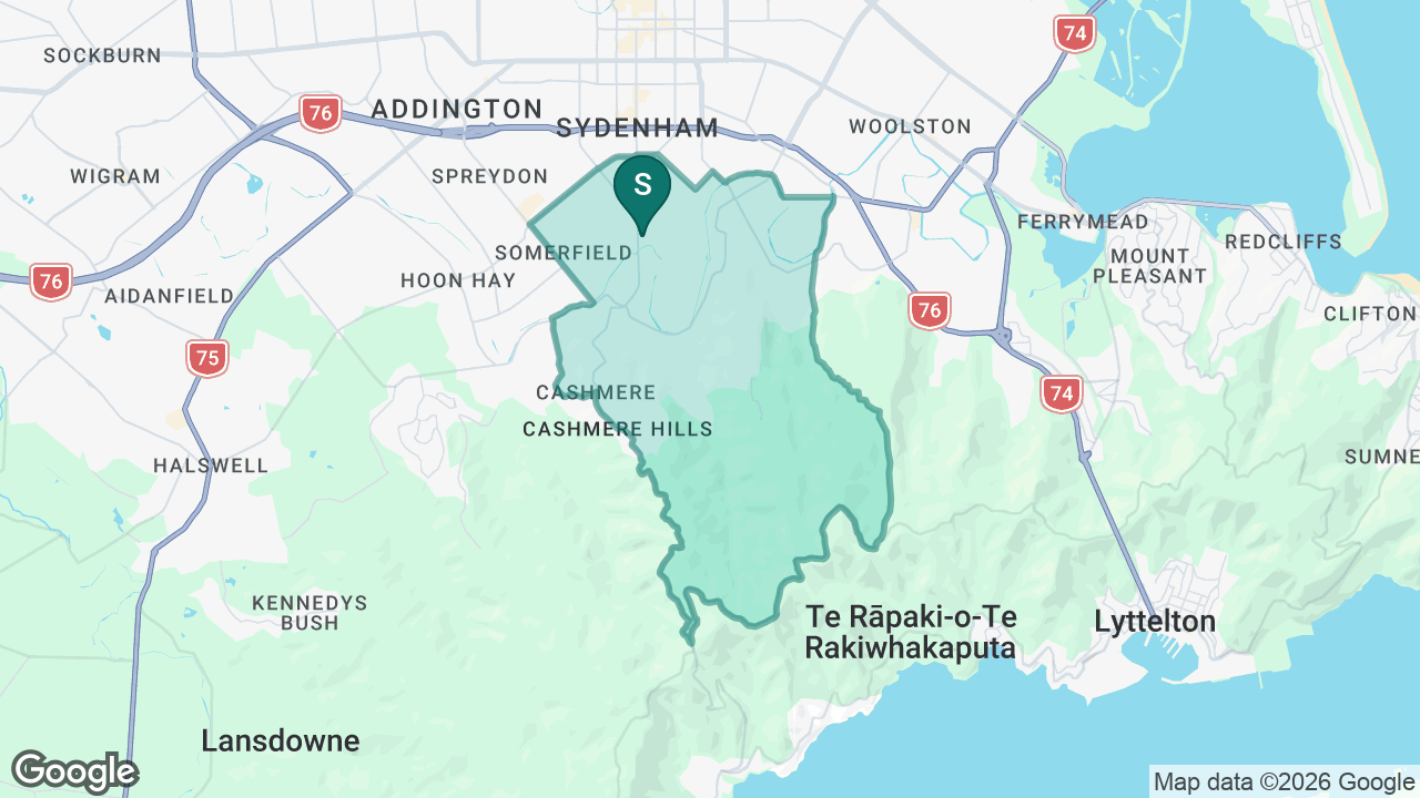 St Peter's School Te Kura Haoika static school zone map