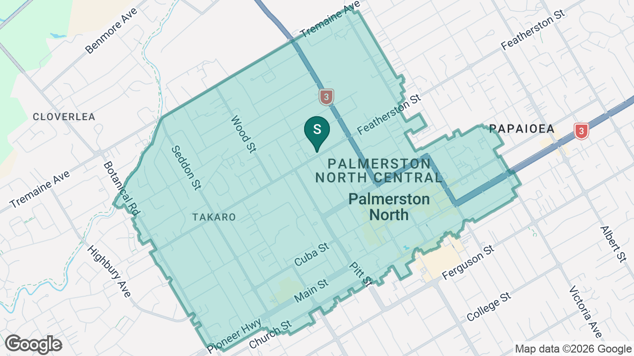 Central Normal School static school zone map