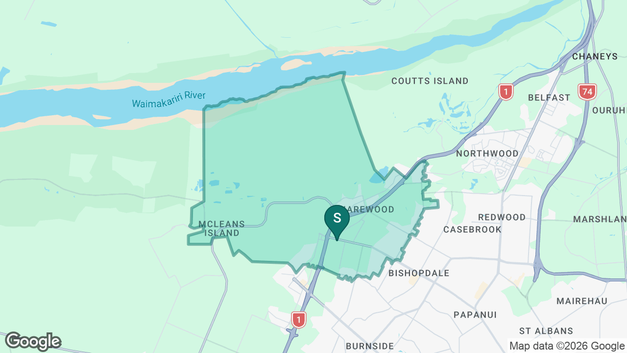 Harewood School static school zone map
