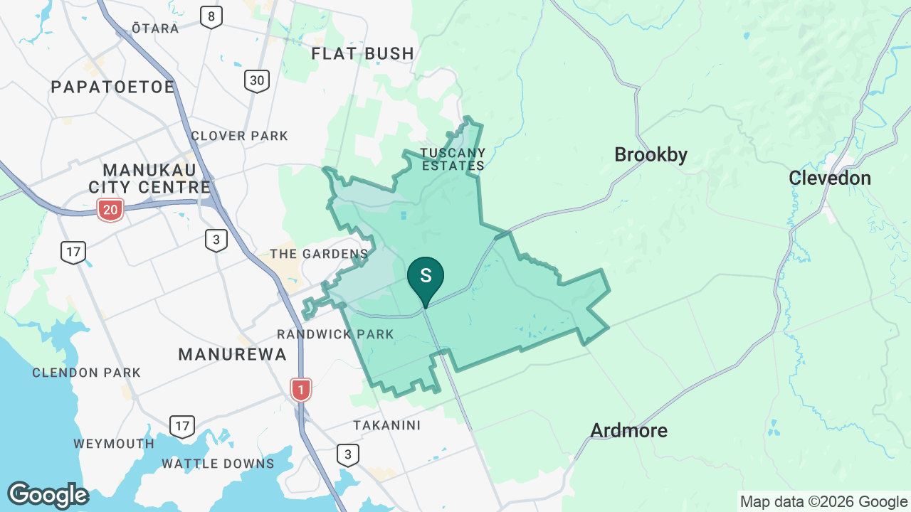 Alfriston School static school zone map