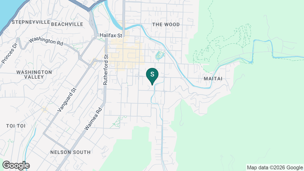 Nelson Central School static school zone map