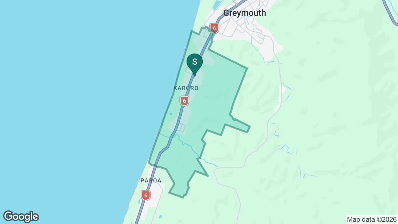 Karoro School static school zone map