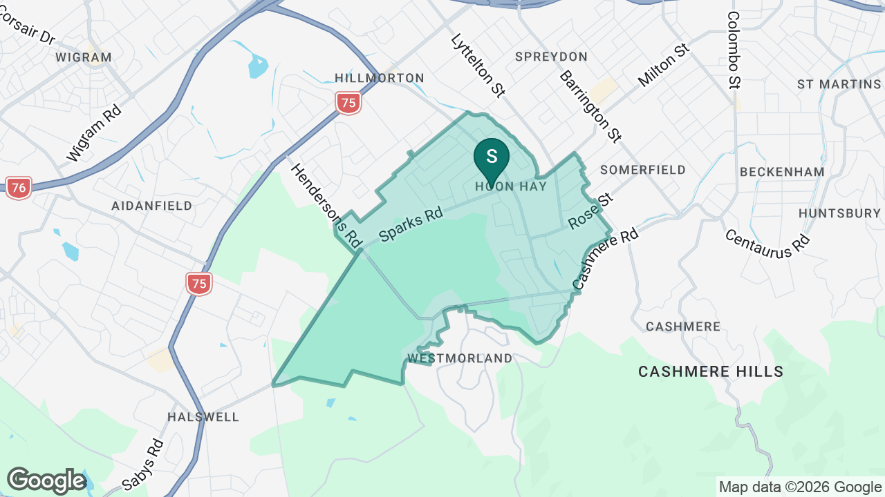 Hoon Hay Te Kura Kōaka static school zone map
