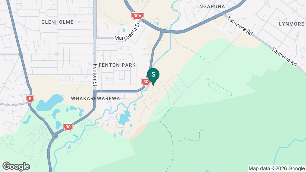 Whakarewarewa School static school zone map