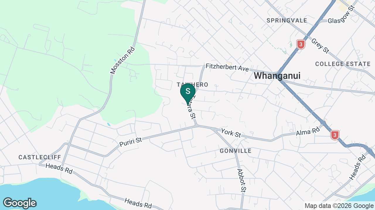 Tawhero School static school zone map