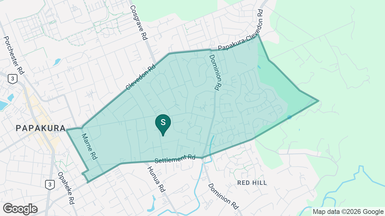 Kelvin Road School static school zone map