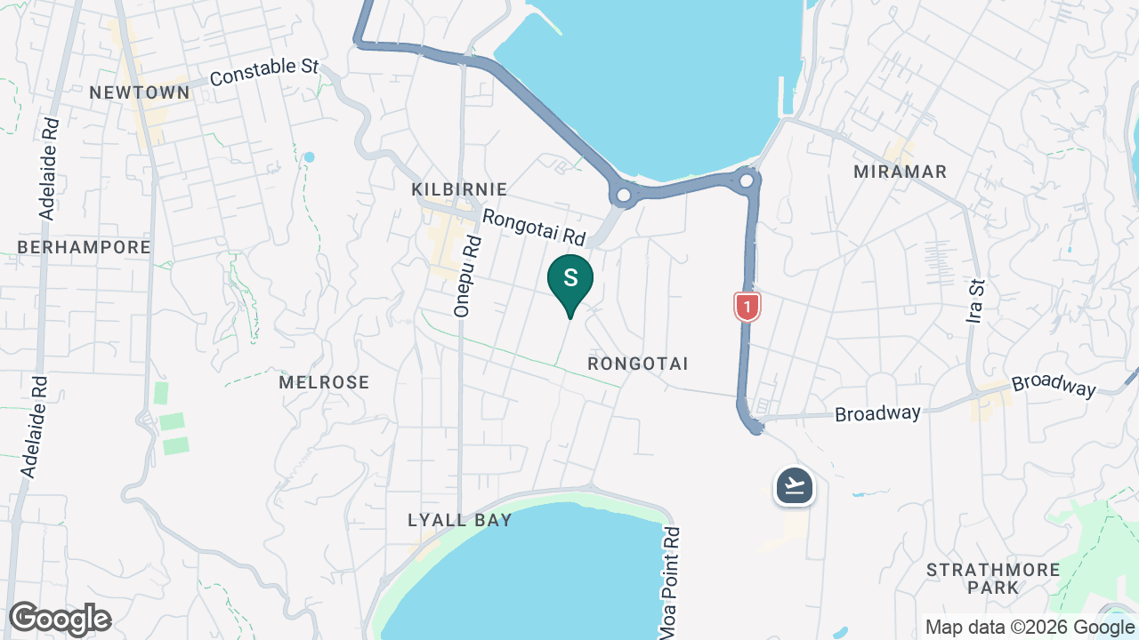 Rongotai College static school zone map