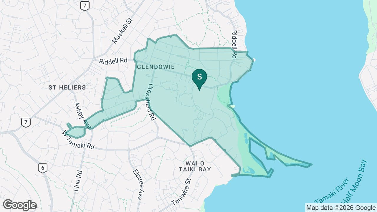 Glendowie School static school zone map