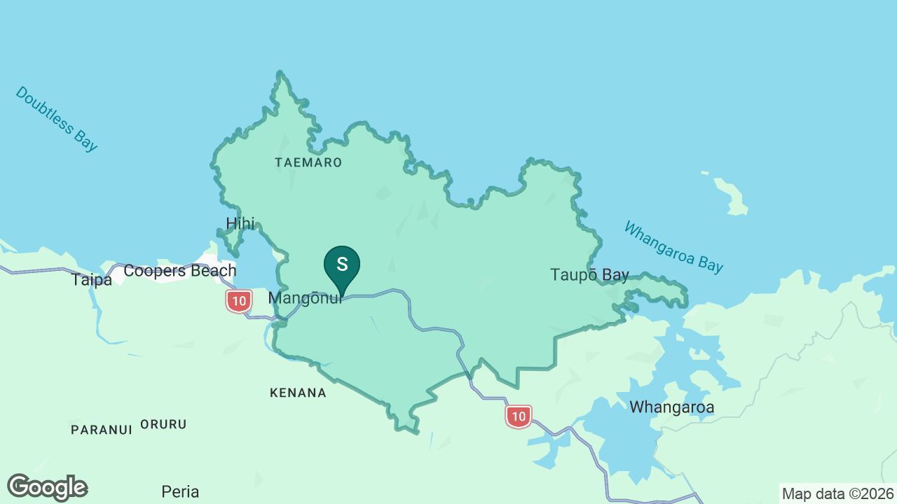 Oruaiti School static school zone map