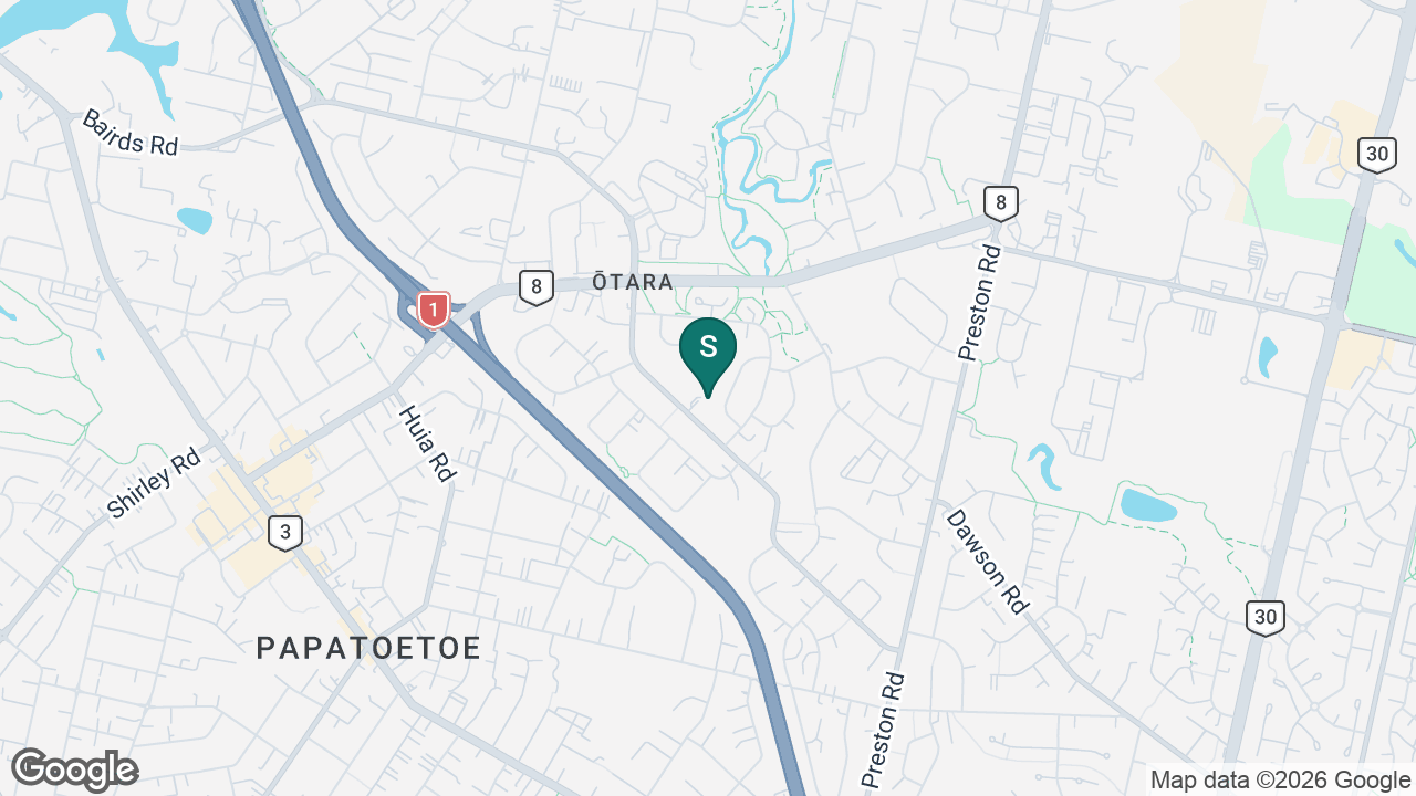Yendarra School static school zone map
