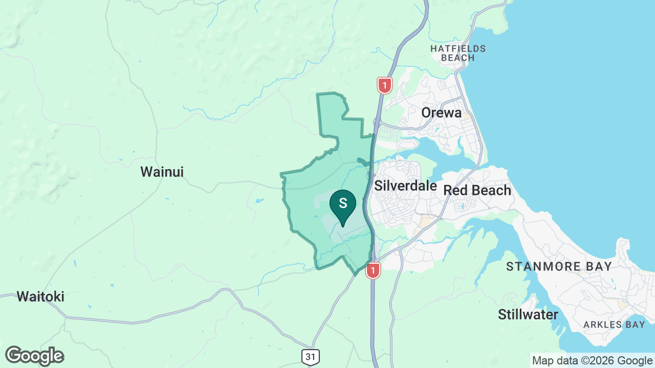Ahutoetoe School static school zone map