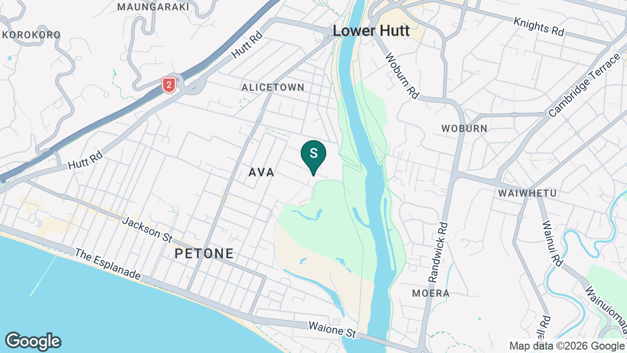 Hutt Valley Activity Centre static school zone map