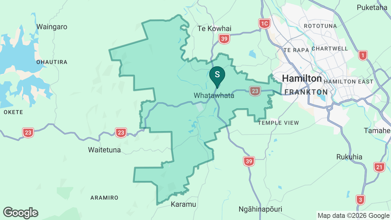 Whatawhata School static school zone map
