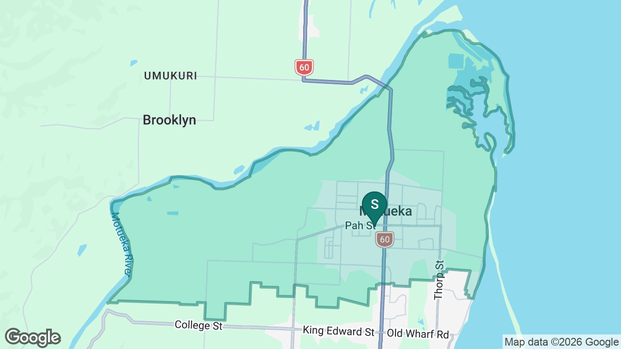 Parklands School (Motueka) static school zone map