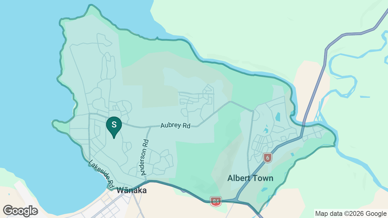 Wanaka Primary School static school zone map