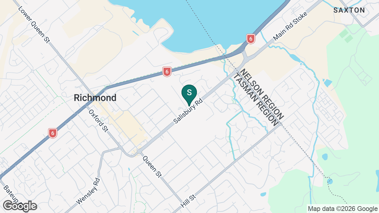 Salisbury School (Nelson) static school zone map