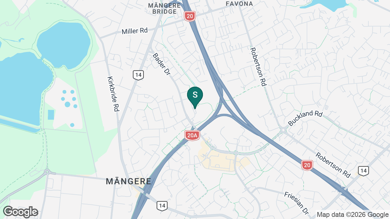 TKKM o Mangere static school zone map