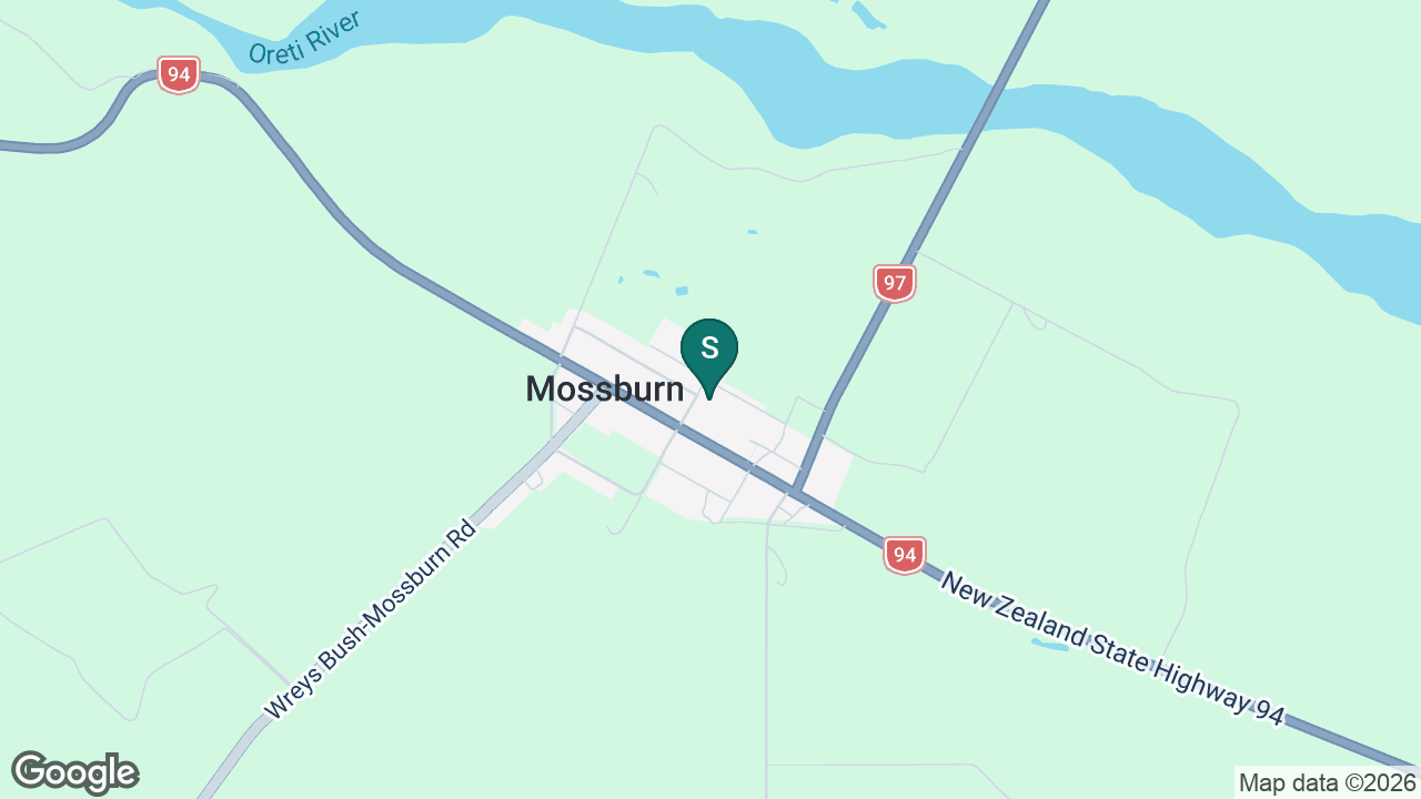 Mossburn School static school zone map