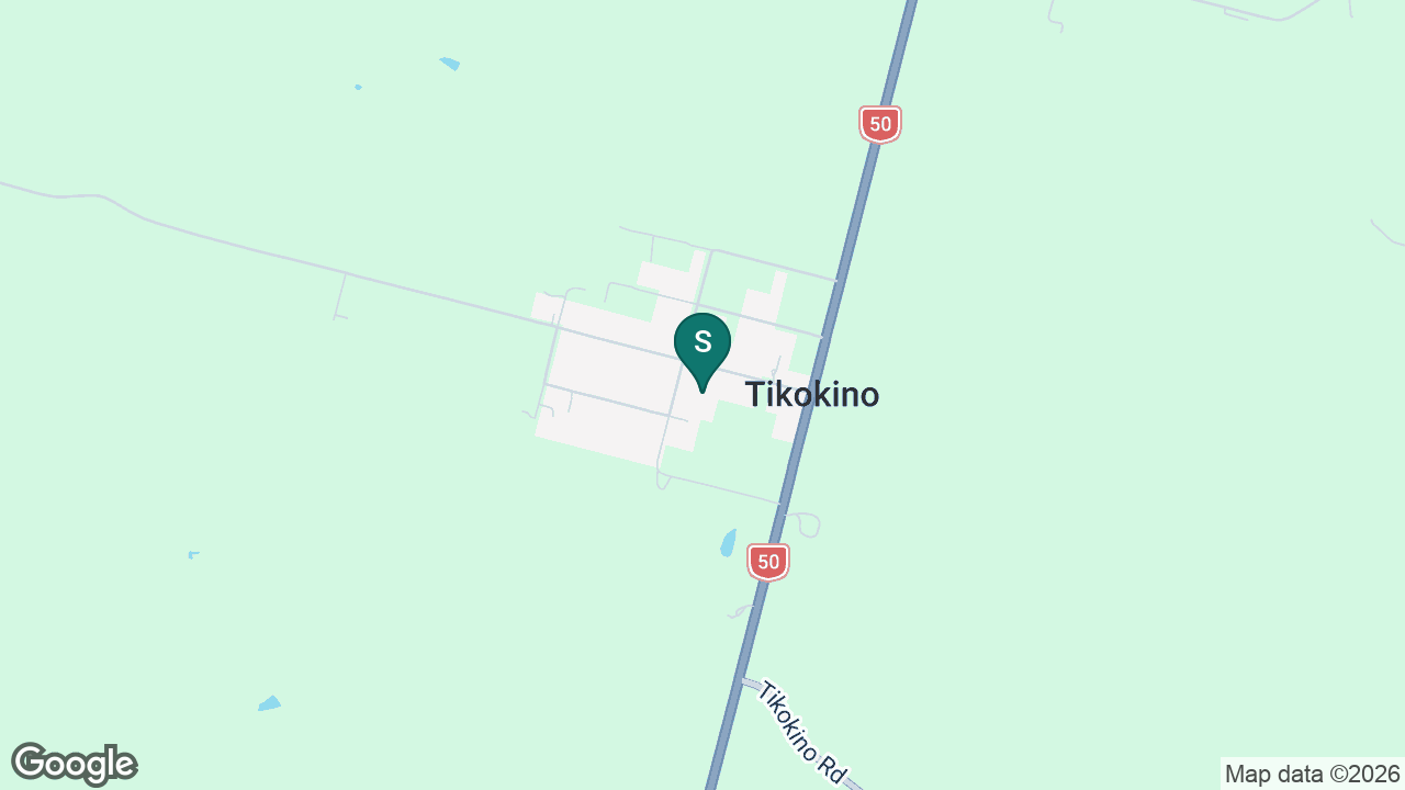 Tikokino School static school zone map