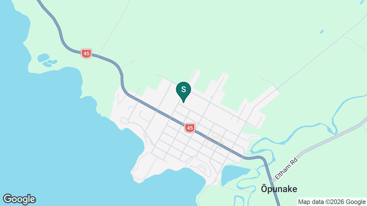 Opunake School static school zone map
